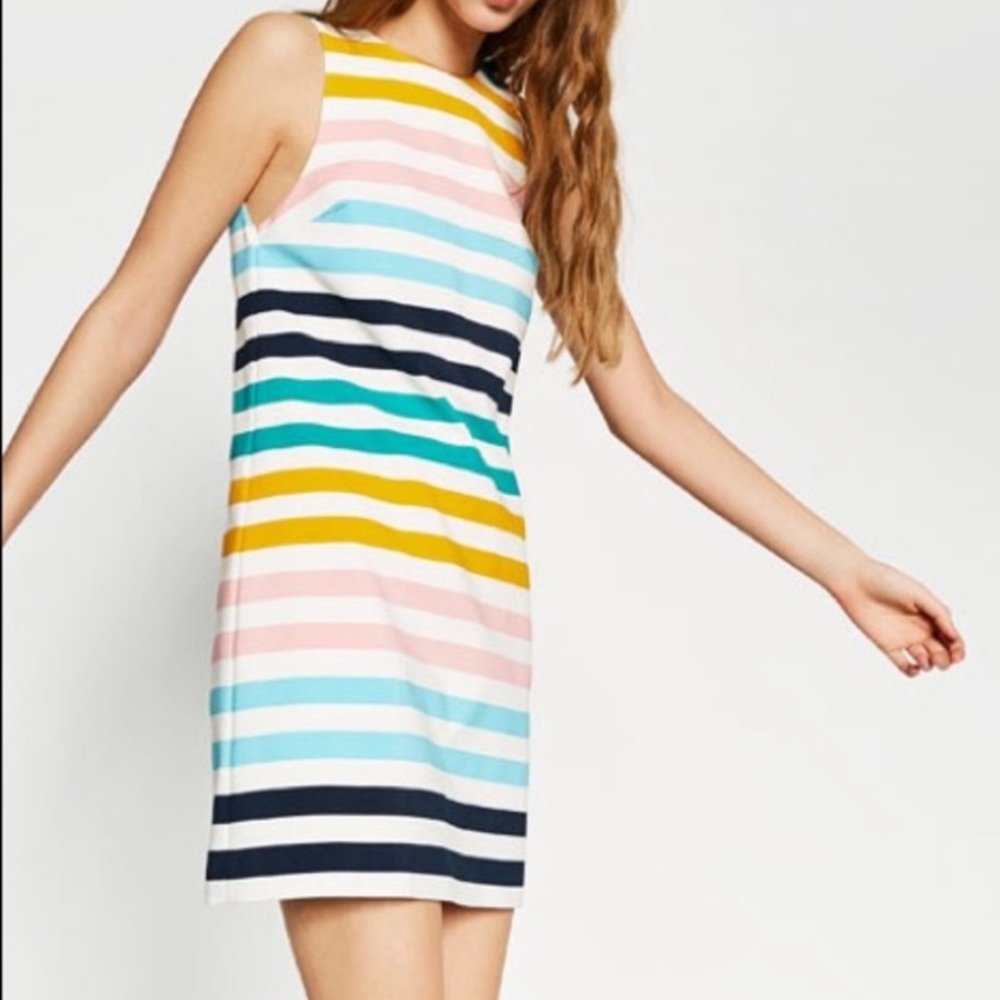 Zara Trafaluc Multicolored Striped Dress